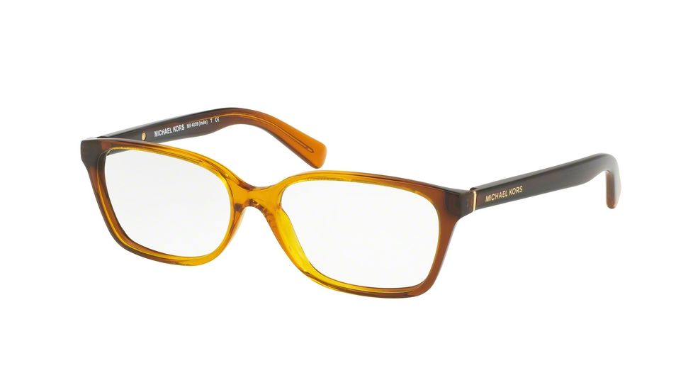 Michael Kors INDIA MK4039 Bifocal Prescription Eyeglasses 3218-54 - Amber Gradient Frame