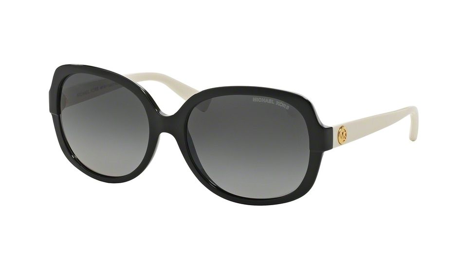 Michael Kors ISLE OF SKYE MK6017 Bifocal Prescription Sunglasses MK6017-3052T3-58 - Lens Diameter 58 mm, Frame Color Black/White