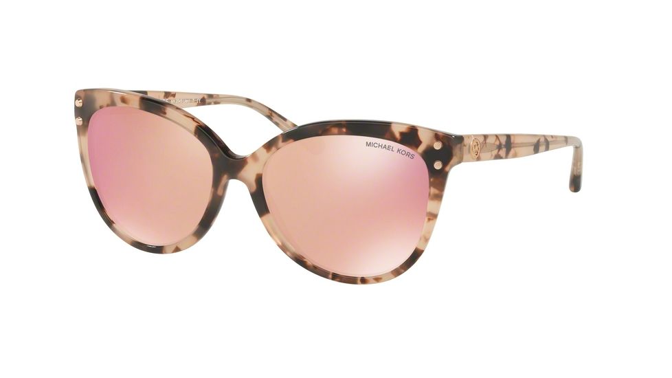 Michael Kors JAN MK2045 Single Vision Prescription Sunglasses MK2045-3026N0-55 - Lens Diameter 55 mm, Frame Color Pink Tortoise