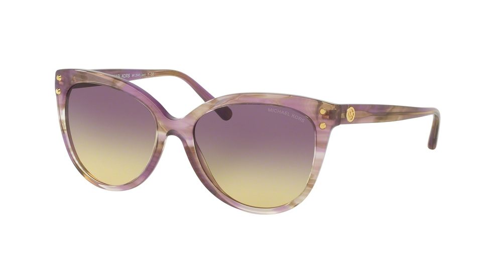 Michael Kors JAN MK2045 Single Vision Prescription Sunglasses MK2045-323370-55 - Lens Diameter 55 mm, Frame Color Purple-Floral