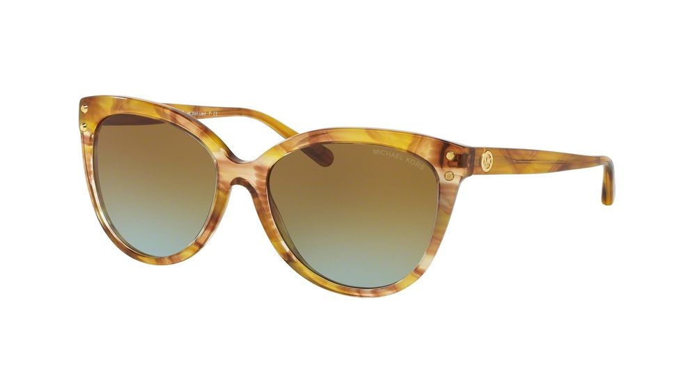 Michael Kors JAN MK2045 Single Vision Prescription Sunglasses MK2045-32365D-55 - Lens Diameter 55 mm, Frame Color Yellow Floral