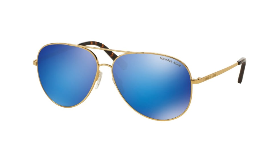Michael Kors KENDALL I MK5016 Sunglasses 102425-60 - Gold Frame, Turquoise Mirror Lenses