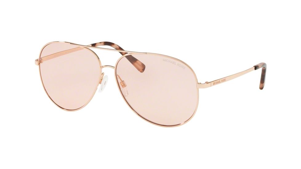 Michael Kors KENDALL I MK5016 Sunglasses 1026/5-60 - Shiny Rose Gold - Tone Frame, Pink Solid Lenses