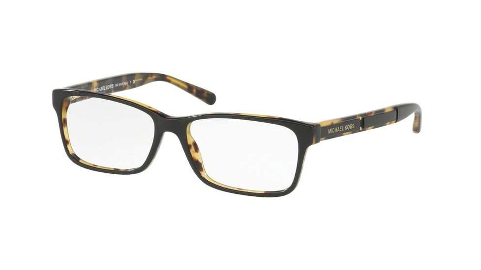 Michael Kors KYA MK4043 Single Vision Prescription Eyeglasses 3255-51 - Black Tortoise Frame