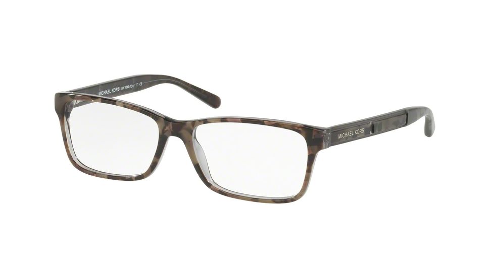 Michael Kors KYA MK4043 Single Vision Prescription Eyeglasses 3260-51 - Gray Tort Graphic Frame