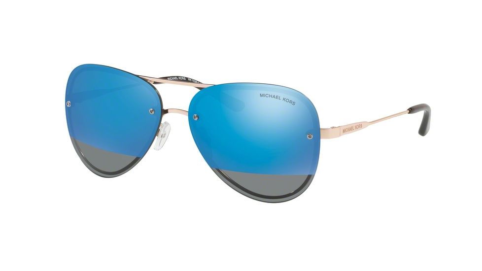 Michael Kors LA JOLLA MK1026 Progressive Prescription Sunglasses MK1026-1116F3-59 - Lens Diameter 59 mm, Frame Color Rose Gold-tone