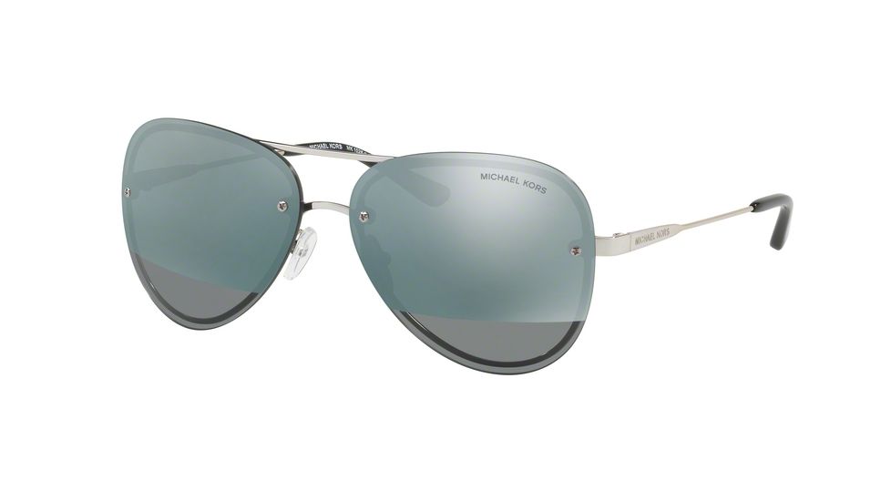 Michael Kors LA JOLLA MK1026 Progressive Prescription Sunglasses MK1026-11181Y-59 - Lens Diameter 59 mm, Frame Color Silver-tone