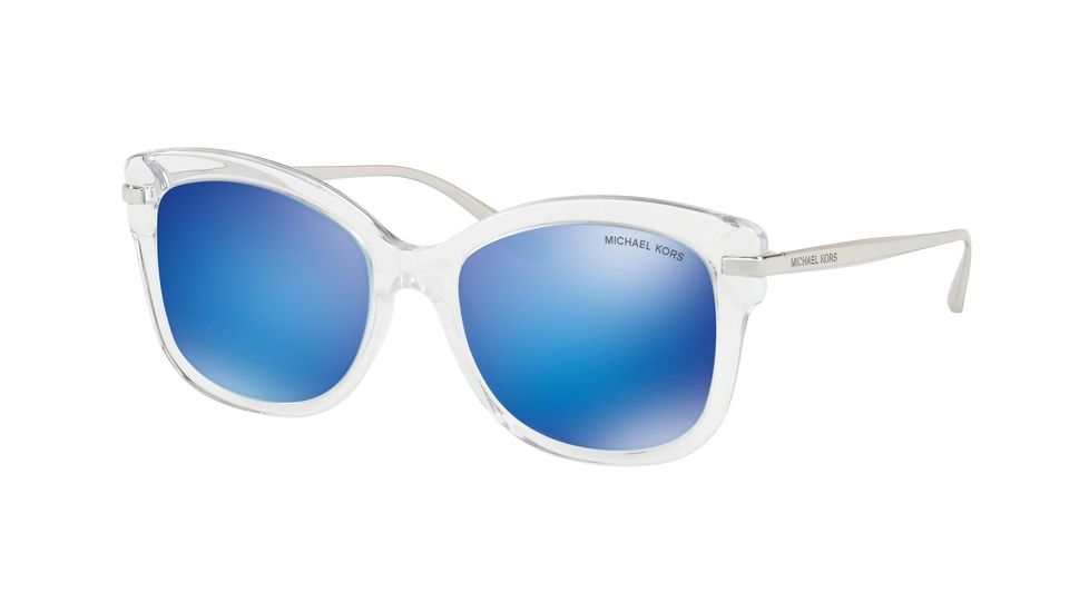 Michael Kors LIA MK2047 Single Vision Prescription Sunglasses MK2047-301525-53 - Lens Diameter 53 mm, Frame Color Crystal