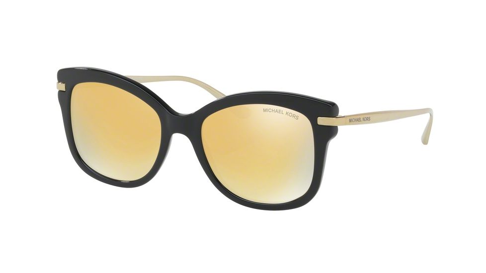 Michael Kors LIA MK2047 Single Vision Prescription Sunglasses MK2047-31607P-53 - Lens Diameter 53 mm, Frame Color Black