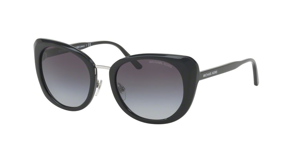 Michael Kors LISBON MK2062 Single Vision Prescription Sunglasses MK2062-317711-52 - Lens Diameter 52 mm, Frame Color Black