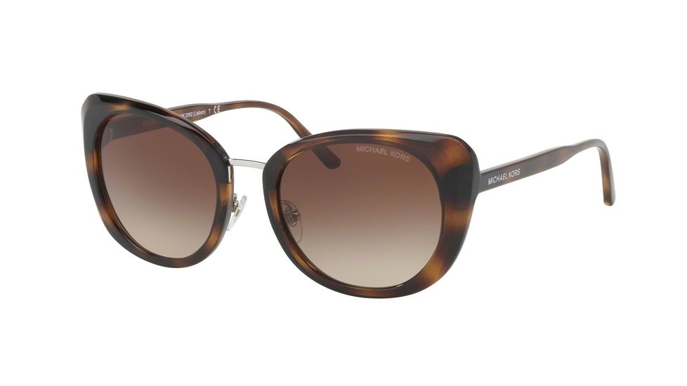 Michael Kors LISBON MK2062 Single Vision Prescription Sunglasses MK2062-328513-52 - Lens Diameter 52 mm, Frame Color Dark Tortoise