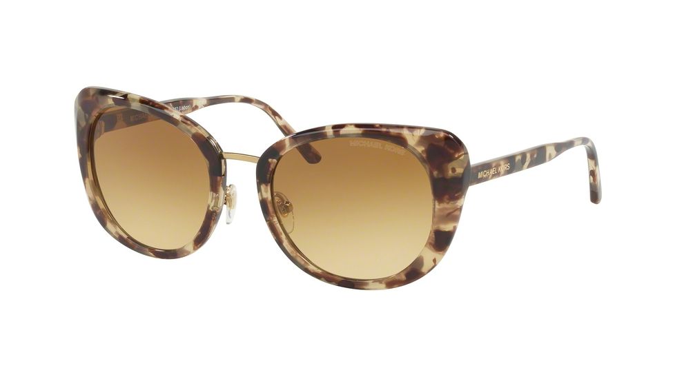 Michael Kors LISBON MK2062 Single Vision Prescription Sunglasses MK2062-33232L-52 - Lens Diameter 52 mm, Frame Color Tokyo Tortoise