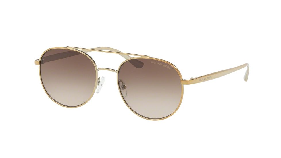 Michael Kors LON MK1021 Single Vision Prescription Sunglasses MK1021-116813-53 - Lens Diameter 53 mm, Frame Color Gold Tone