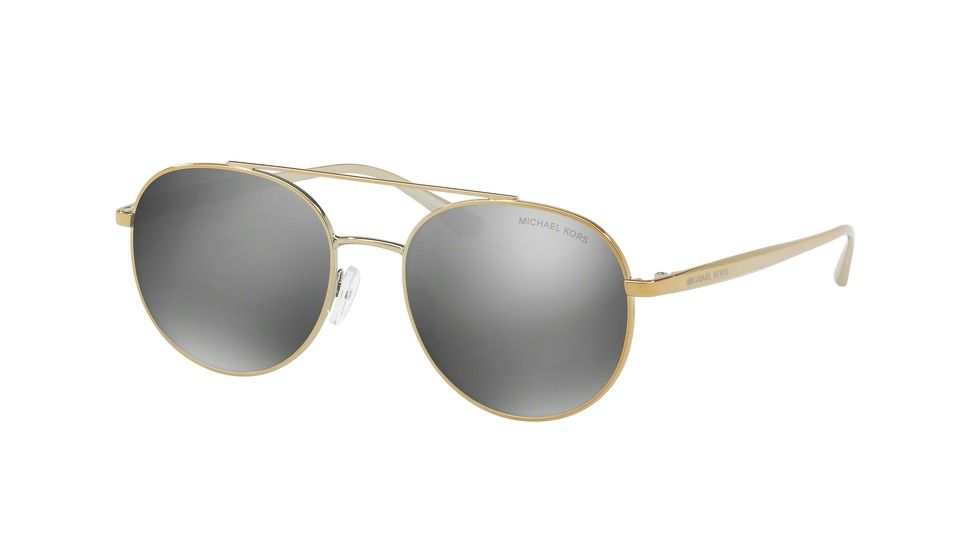 Michael Kors LON MK1021 Single Vision Prescription Sunglasses MK1021-11686G-53 - Lens Diameter 53 mm, Frame Color Gold Tone