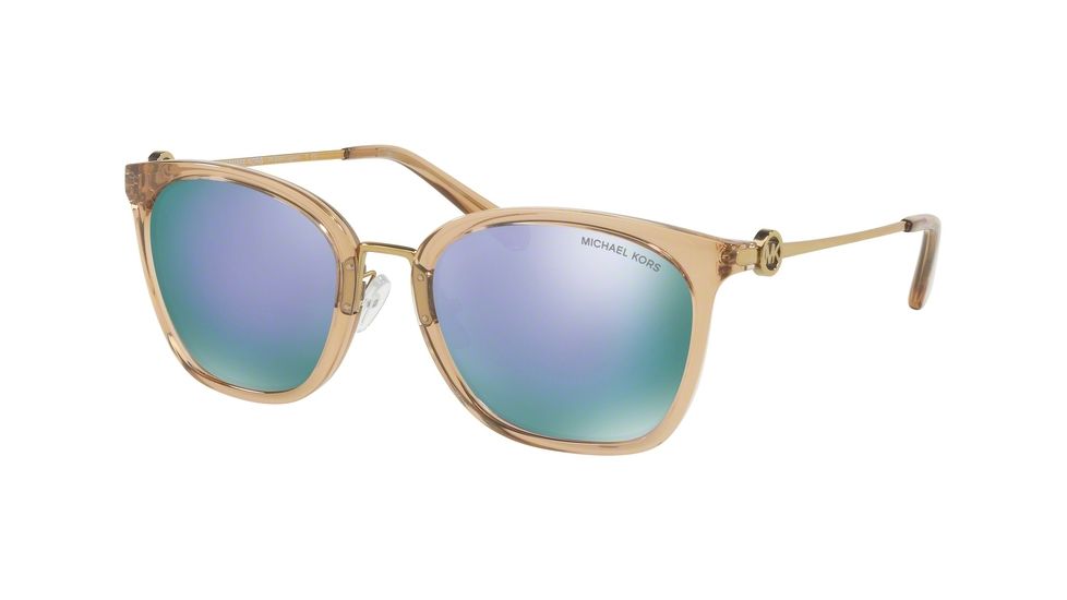 Michael Kors LUGANO MK2064 Prescription Sunglasses, 53mm, Light Brown-Crystal, MK2064-33544V-53-SV