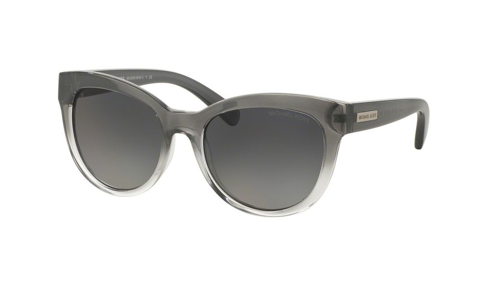 Michael Kors MITZI I MK6035 Single Vision Prescription Sunglasses MK6035-3124T3-53 - Lens Diameter 53 mm, Frame Color Smoke Clear Gradient/smoke