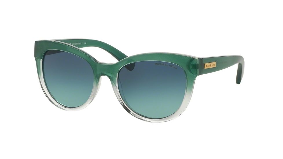 Michael Kors MITZI I MK6035 Single Vision Prescription Sunglasses MK6035-31494S-53 - Lens Diameter 53 mm, Frame Color Teal Gradient