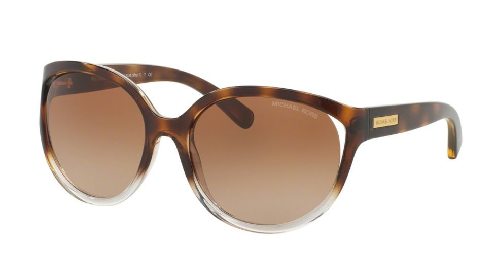 Michael Kors MITZI II MK6036 Single Vision Prescription Sunglasses MK6036-3125T5-60 - Lens Diameter 60 mm, Frame Color Tortoise Clear/tortoise