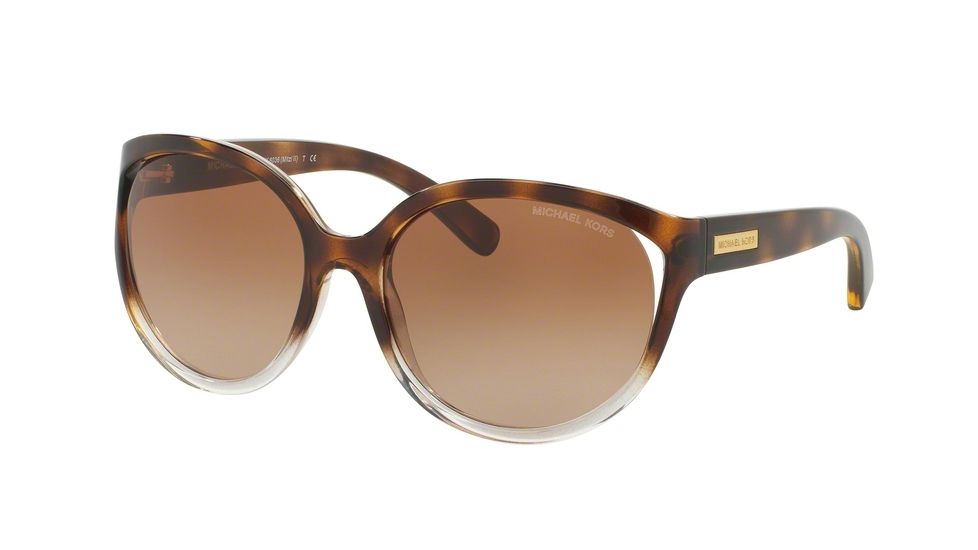 Michael Kors MITZI II MK6036 Single Vision Prescription Sunglasses MK6036-312513-60 - Lens Diameter 60 mm, Frame Color Tortoise Clear