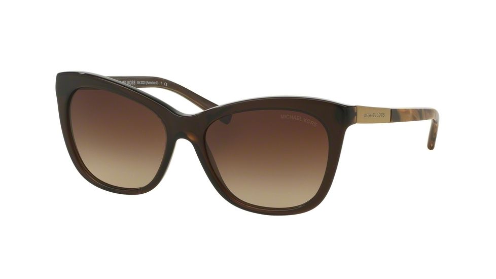 Michael Kors MK2020F Single Vision Prescription Sunglasses MK2020F-311613-56 - Lens Diameter 56 mm, Frame Color Dk Brown Tigers Eye