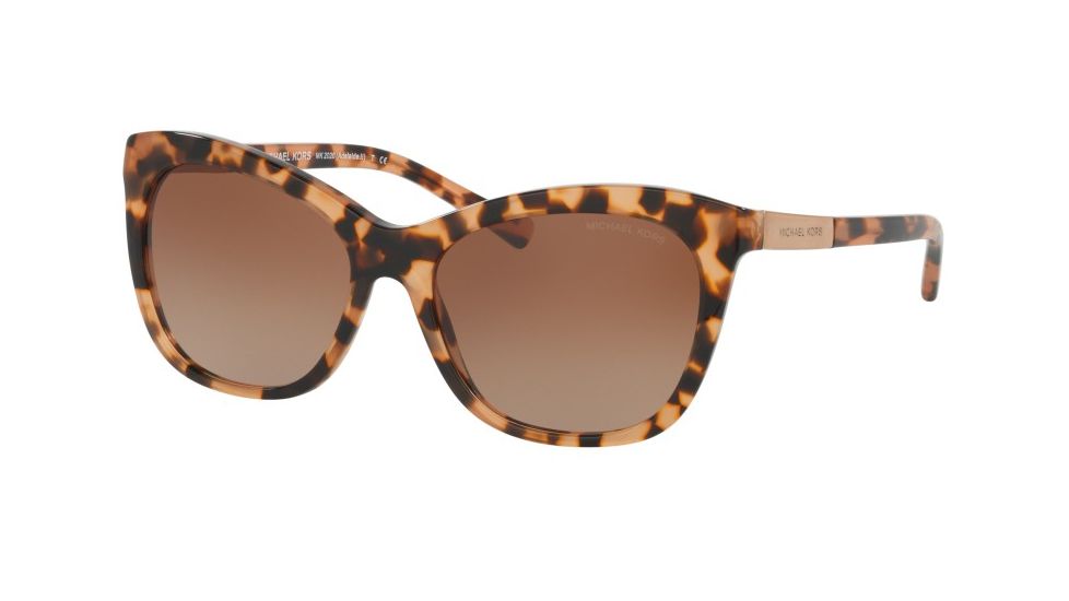 Michael Kors MK2020F Single Vision Prescription Sunglasses MK2020F-315513-56 - Lens Diameter 56 mm, Frame Color Peach Tortoise/rose Gold