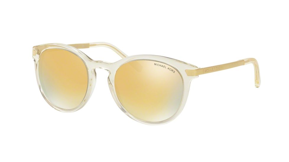 Michael Kors MK2023F Single Vision Prescription Sunglasses MK2023F-31667P-53 - Lens Diameter 53 mm, Frame Color Champagne Gold
