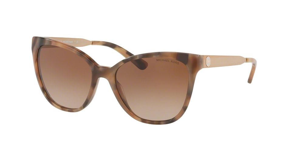 Michael Kors MK2058F Progressive Prescription Sunglasses, 55mm, Brown Marble, MK2058F-331113-55-PRO