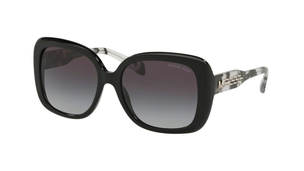 Michael Kors MK2081F Sunglasses 30058G-56 - Black Frame, Dark Grey Gradient Lenses