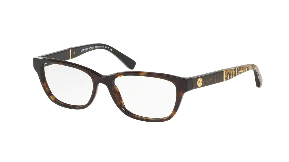 Michael Kors MK4031F Bifocal Prescription Eyeglasses 3180-51 - Dk Tortoise Frame