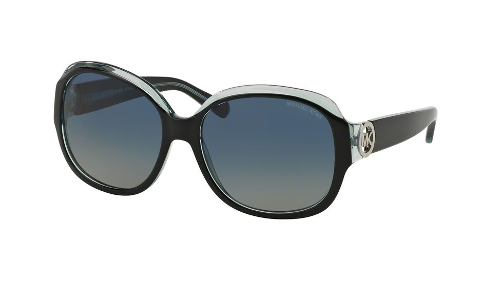 Michael Kors MK6004F Single Vision Prescription Sunglasses MK6004F-30011H-59 - Lens Diameter 59 mm, Frame Color Black/Blue