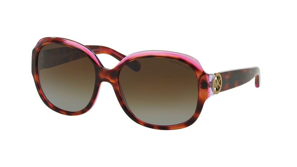 Michael Kors MK6004F Single Vision Prescription Sunglasses MK6004F-3003T5-59 - Lens Diameter 59 mm, Frame Color Tortoise/Pink/Purple