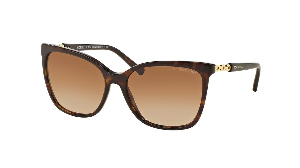 Michael Kors MK6029F Progressive Prescription Sunglasses MK6029F-310613-56 - Lens Diameter 56 mm, Frame Color Dk Tortoise/gold