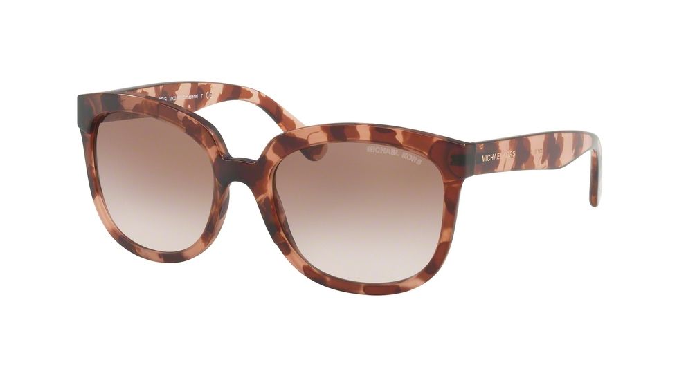 Michael Kors PALMA MK2060 Single Vision Prescription Sunglasses MK2060-333713-55 - Lens Diameter 55 mm, Frame Color Pink Tortoise