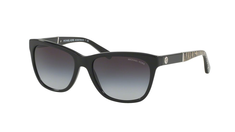 Michael Kors RANIA II MK2022 Single Vision Prescription Sunglasses MK2022-316811-54 - Lens Diameter 54 mm, Frame Color Black