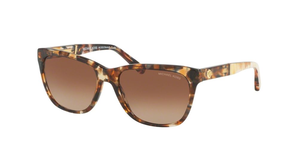 Michael Kors RANIA II MK2022 Single Vision Prescription Sunglasses MK2022-316913-54 - Lens Diameter 54 mm, Frame Color Tiger Tortoise