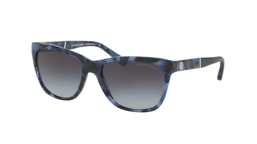 Michael Kors RANIA II MK2022 Single Vision Prescription Sunglasses MK2022-318611-54 - Lens Diameter 54 mm, Frame Color Blue Tortoise