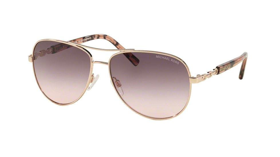 Michael Kors SABINA III MK5014 Progressive Prescription Sunglasses MK5014-10265M-59 - Lens Diameter 59 mm, Frame Color Rose Gold
