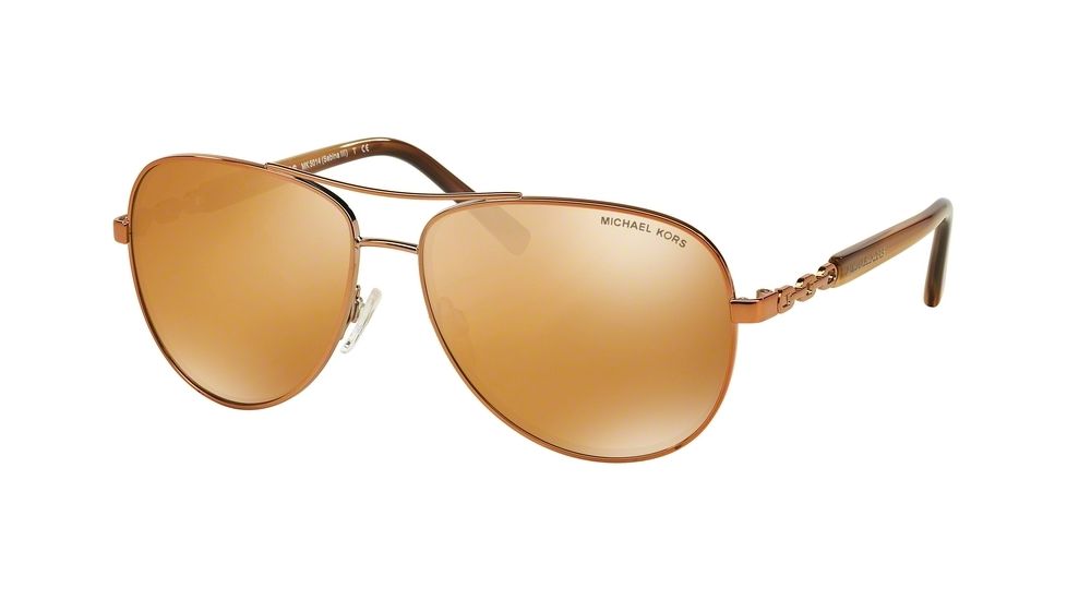 Michael Kors SABINA III MK5014 Progressive Prescription Sunglasses MK5014-10915N-59 - Lens Diameter 59 mm, Frame Color Copper