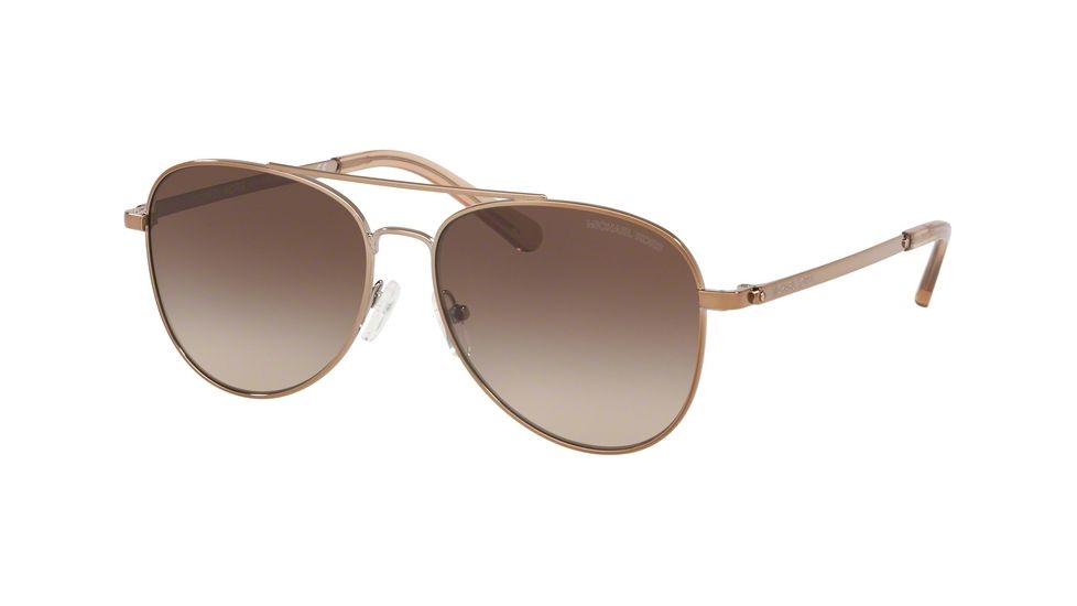Michael Kors SAN DIEGO MK1045 Prescription Sunglasses, 56mm, Shiny Mink Brown, MK1045-121313-56-SV