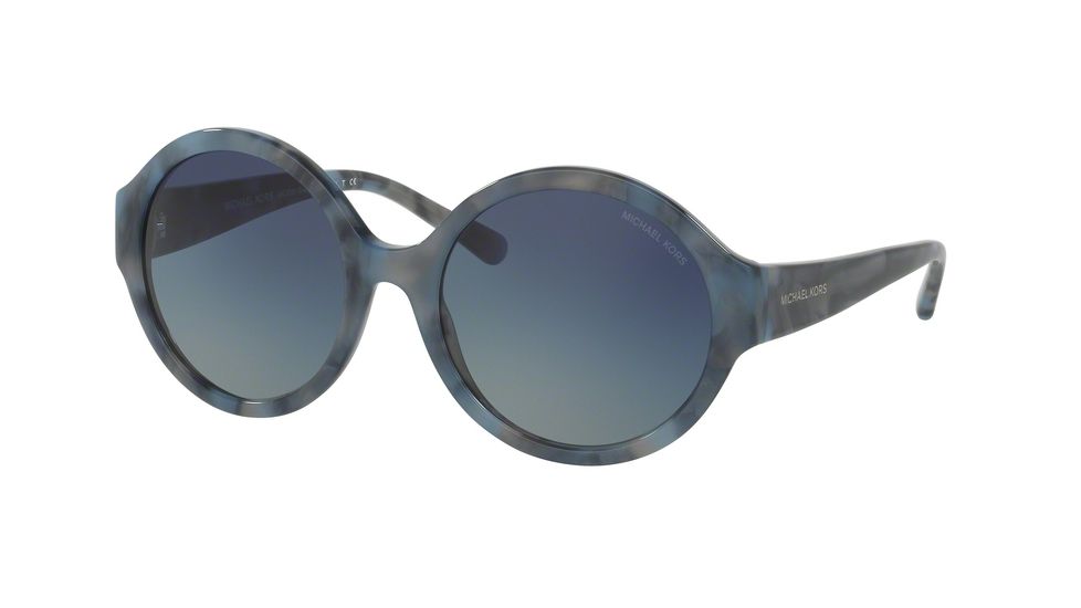 Michael Kors SEASIDE GETAWAY MK2035 Progressive Prescription Sunglasses, 55mm, Cadet Blue Marble, MK2035-32094L-55-PRO