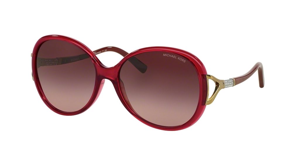 Michael Kors SONOMA MK2011B Single Vision Prescription Sunglasses MK2011B-30428H-58 - Lens Diameter 58 mm, Frame Color Milky Burgundy