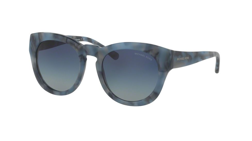 Michael Kors SUMMER BREEZE MK2037 Progressive Prescription Sunglasses MK2037-32094L-50 - Lens Diameter 50 mm, Frame Color Cadet Blue Marble