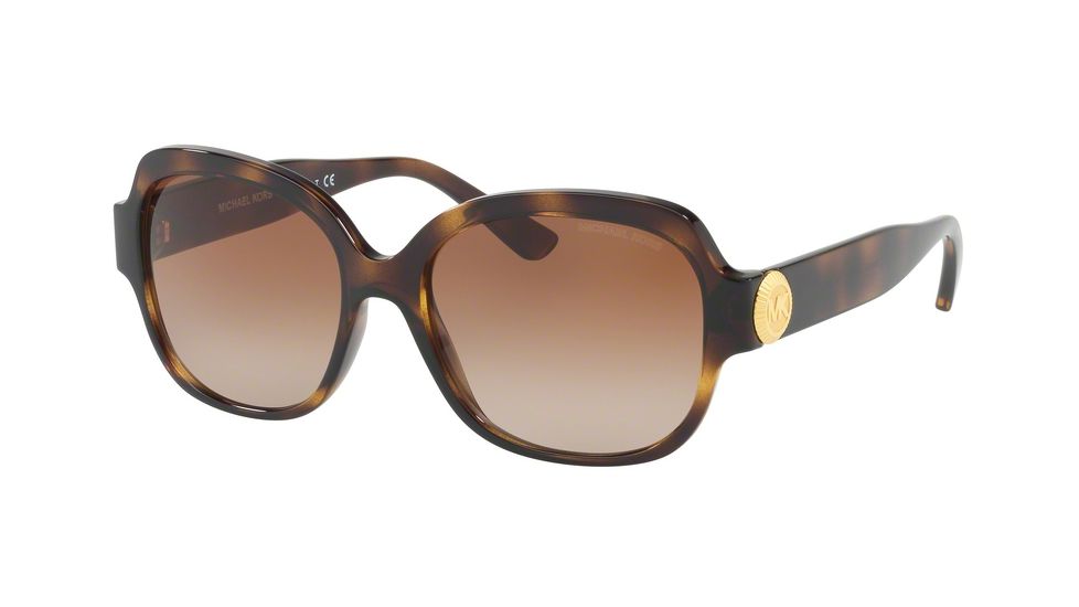 Michael Kors SUZ MK2055 Single Vision Prescription Sunglasses MK2055-328513-56 - Lens Diameter 56 mm, Frame Color Dark Tortoise