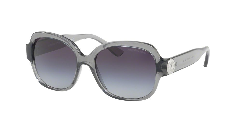 Michael Kors SUZ MK2055 Single Vision Prescription Sunglasses MK2055-329911-56 - Lens Diameter 56 mm, Frame Color Grey Transparent