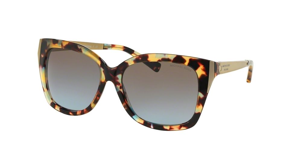 Michael Kors TAORMINA F MK2006F Progressive Prescription Sunglasses MK2006F-303148-57 - Lens Diameter 57 mm, Frame Color Ocean Confetti Tortoise