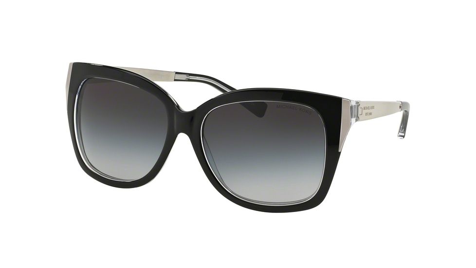 Michael Kors TAORMINA F MK2006F Progressive Prescription Sunglasses MK2006F-303311-57 - Lens Diameter 57 mm, Frame Color Black Crystal