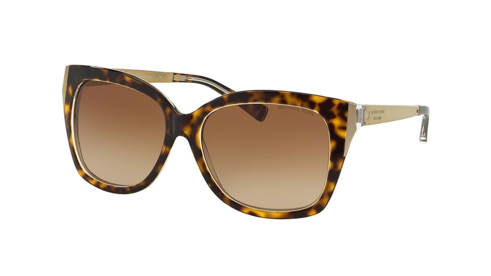 Michael Kors TAORMINA F MK2006F Progressive Prescription Sunglasses MK2006F-303413-57 - Lens Diameter 57 mm, Frame Color Tortoise/Crystal