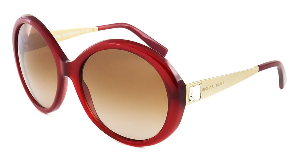 Michael Kors WILLA I MK2015B Single Vision Prescription Sunglasses MK2015B-308913-58 - Lens Diameter 58 mm, Frame Color Red / Gold