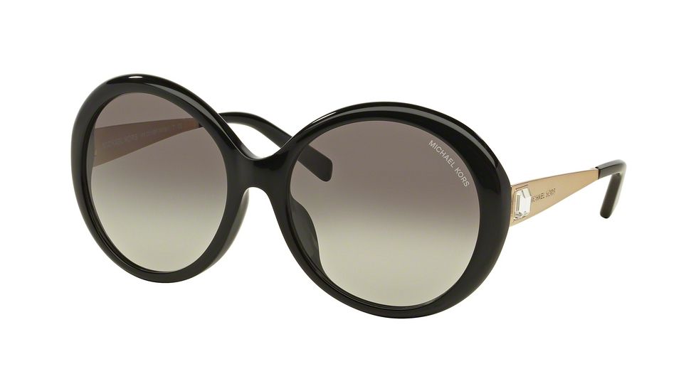 Michael Kors WILLA I MK2015B Single Vision Prescription Sunglasses MK2015B-300511-58 - Lens Diameter 58 mm, Frame Color Black/Gold