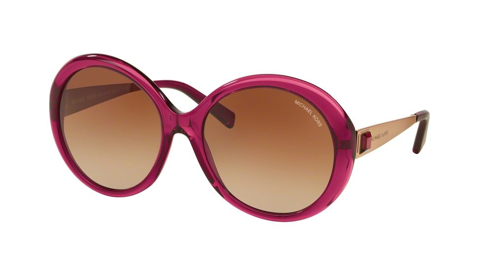 Michael Kors WILLA I MK2015B Single Vision Prescription Sunglasses MK2015B-308713-58 - Lens Diameter 58 mm, Frame Color Fushcia/rose Gold